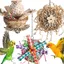 Lot de 3 jouets pour oiseaux perroquets perruches perruches oiseaux conures inséparables