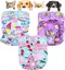 Lot de 3 Couches Lavables pour Chien Couches Réutilisables pour Chien Incontinent Adaptées aux Petits Moyens et Grands Chiens S