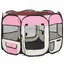 （SOLDES SEPT)Parc à Chiot - Enclos Grande Taille Parc pour chiens pliable avec sac de transport Rose 90x90x58 cm &1657267