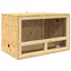 Terrarium en OSB - vidaxl - 80x50x50 cm - Marron - Usage intérieur - Thermomètre inclus - Assemblage requis - Durable