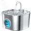 Fontaine à Eau Chat 2.2L Inox Silencieuse avec Filtration – Distributeur d’Eau Automatique pour Chats et Petits Chiens