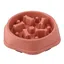 Gamelle Rouge Anti-Glouton pour Chien & Chat – Antidérapante Épaissie Facile à Nettoyer Forme Labyrinthe
