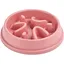 Gamelle pour animaux de compagnie à alimentation lente antidérapante empêche le renversement - Rose
