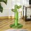 Griffoir pour chat dintérieur en forme de cactus arbre à chat en sisal résistant avec base 40 x 40 x 65 cm vert