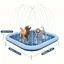 200CM Multicolore Confort Quotidien Tapis Eau Extra Large pour Chiens Piscine pour Enfants - Pliable Antidrapant Multicolo FAUTEUIL