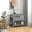Maison enclos pour tortues - AKOZON - 10504 - sur pieds - étagère de rangement - double espace (84×51×103 cm)