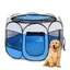 Parc Pliable pour Animaux Domestiques 74x74x43cm - Tente étanche Parc- lintérieur ou lextérieur (Bleu)