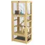 LIA Cage hamsters bois 5 niveaux échelle niche balançoire naturel 54x38x131cm