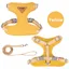Harnais pour animaux - Ajustable - Traction - Anti-fuite - Sortie - Jaune multicolore HARNAIS ANIMAL