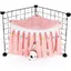 Cabane et Hamac Rose pour Cochons dInde Tente/Cachette dAngle pour Cage de Petits Animaux .