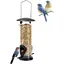 Mangeoires pour oiseaux Mangeoires pour oiseaux sauvages Mangeoire suspendue noire DISTRIBUTEUR D'ALIMENT