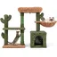 GIANTEX Arbre à Chat en Forme de Cactus de 81 cm Perchoir en Peluche Hamac Confortable Condo Poteaux à GratterCoussins Lavabl