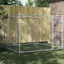 Gris Cage pour chiens (1pc) - Niches & enclos - avec porte gris 2x2x15 m acier galvanisé A1582
