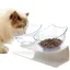 ouble gamelle pour Chat avec Support surélevé, gamelle pour Chat Domestique, mangeoire à 15 °, inclinée et antidérapante