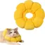 Collier ajustable pour chat - ULISEM - Tour de cou 10 à 26 cm - Souple - Convalescence - Revêtement en peluche - Léger