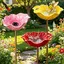 Bain D’Oiseaux3 Pièces Abreuvoir OiseauxBain pour OiseauxMangeoire OiseauxBassin pour OiseauxDeco Jardin