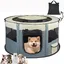 Parc chien pliable Oxford imperméable - 1 72x40cm intérieur extérieur chiot chat lapin petit animal - Gris Aucuneary