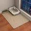 Tapis pour litière pour chat – 75 x 55 cm tapis imperméable double couche en EVA pour bac à litière et toilettes pour chat(jaune)