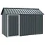 ANIMAL® Moderne Cage pour oiseaux/Volière pour Canaries/perruches - Anthracite 215 x 112 x 141 cm Acier galvanisé