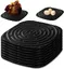 Tapis de nidification souples pour poulailler 8 pièces réutilisables pour la protection des œufs (noir)