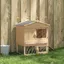BONNIE® Meuble Cage pour chat/animaux Poulailler Marron 75 x 59 x 60 cm EU973393