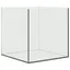 Aquarium en verre - vidaXL - Blanc - 30x30x30 cm - Verre robuste - Bords lisses - Sans couture