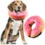 Collier Collerette Gonflable pour Chien Collerette Chien Gonflable avec Velcro Réglable adapté à La Récupération Postopératoire(L)