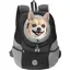 Sac dos transport chien tête hors sac respirant étanche noir M Label