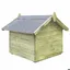 Clarence - TOP* Meuble/Maison/ Niche de jardin - Anti soleil - avec toit ouvrant Bois de pin imprégné - design maille EU6174