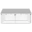 Solde 2026parc polyvalent/grande cage pour chien Argent - Chenil extérieur avec toit 300x300x150cm 27.85 Kg 73218861