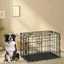 Cage pour chien XXL - Pliable - 2 portes - Plateau amovible - 122x745x805 cm - Noir