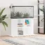 BEAU Support d'aquarium blanc brillant - 100x40x60cm - bois d'ingénierie - Contemporain Design 2025 531546434547