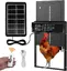 Porte Automatique Poulailler Solaire,Fonction Anti-pincement, Affichage LED,Porte Automatique Poulailler en Aluminium avec