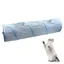 Tunnel pour chat dintérieur pliable et escamotable avec trou dobservation et cachette jouets pour chats avec balle