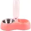Distributeur de Nourriture - CUNEARY - 2 en 1 - Rose - Pour Chat et Chien - Anti-dérapant