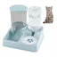 Distributeur Croquettes Et Eau2 en 1 Mangeoirs Et AbreuvoirsGamelle Automatique pour Chats Nourriture Et