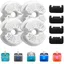 Kit de filtres pour fontaine à eau pour chats - 4 filtres et 4 éponges - Filtration multiple - Pour fontaines à eau modèle F2