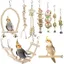 Jouets pour oiseaux - Accessoires pour cage à oiseaux - Balançoire à mâcher - Hamac à suspendre - Hamac descalade