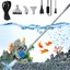 Nettoyeur électrique pour Aquarium, 28 W, siphon 6 en 1, kit de nettoyage pour changement d'eau, lavage du sable, nettoyage