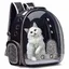 Sac à dos de transport pour chat - Sac à dos à bulle pour animal domestique - Respirant - Petit espace - Pour voyage YYV