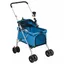 Pet®Bleu Poussette pour chien/animaux de compagnie，VIDAXLChariot pliante Bleu 76x50x100 cm Tissu Oxford 7_9764516