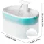 Fontaine a Eau Chat Ultra Silencieuse, 2.1L avec Filtres et Éponges, Deux Modes de Débit d'eau, sans BPA, Niveau d’Eau Visible