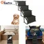 SUPFINE Escalier pour Chien - Rampe de Voiture pour Chien - Rampe pour Chat Pliable - 4 Marches - Supporte 75kg