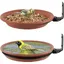 2 PCS Abreuvoir Oiseaux Mangeoire pour Oiseaux Exterieur Et Bain doiseaux Abreuvoir pour Oiseaux Balcon Distributeur Nourriture p
