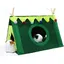 Cachette en forêt pour cobayes hamac dangle en polaire abri pour petits animaux cage habitat maisonnette nid jouet