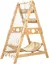 Tour à chat en bois avec filet d'escalade, griffoir en sisal et hamac, Grand arbre à chat triangulaire stable de 85 cm pour chats