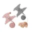 2 Pièces Harnais pour Lapins Nain, Laisse Réglable pour Lapins Harnais  et Autres Petits Animaux(Gris, Rose)
