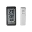 Thermomètre Interieur et Exterieur sans fil 2 en 1 Horloge Thermomètre LCD ℃ / ℉ Thermomètre Intérieur / Extérieur Numérique Horlog