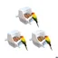 Lot de 3 Mangeoire à oiseaux à suspendre en forme de cage - Distributeur de nourriture pour oiseaux - Bol anti-éclaboussu MANGEOIRE