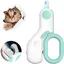 Coupe-griffes pour chat - avec lumière LED - avec protection de sécurité pour chats et petits chiens - Rose